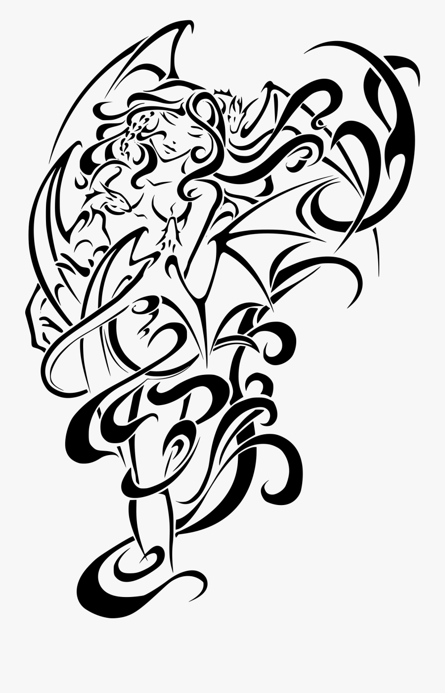 Abstract Tribal Daenerys Targaryen - Mother Of Dragons Clipart, Transparent Clipart