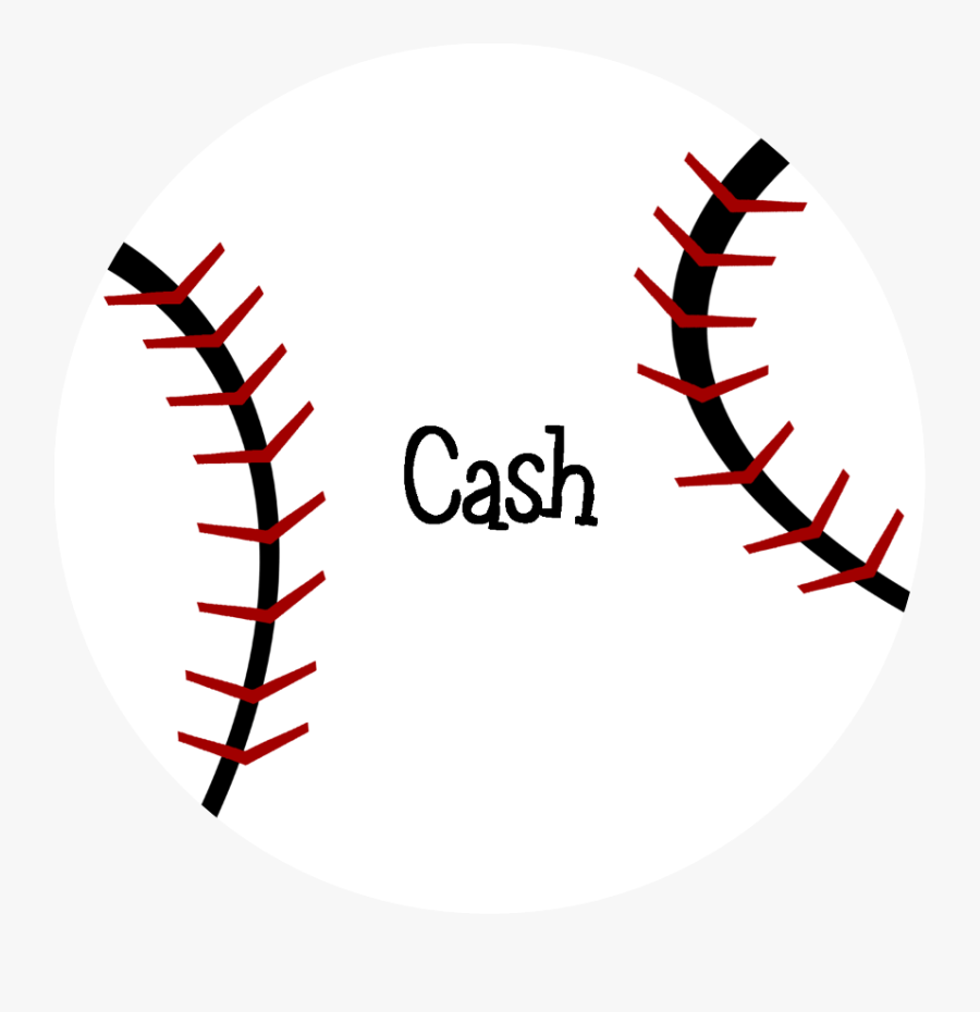 Baseball Luggage Tag, Transparent Clipart