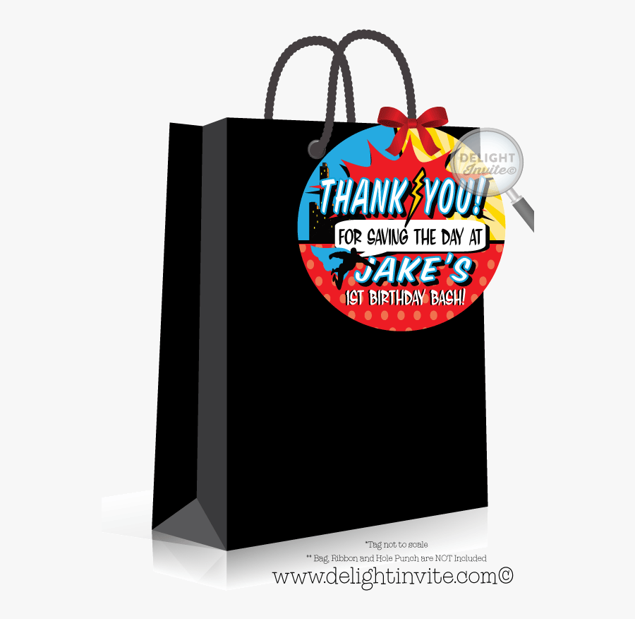 Superhero Comic Book Party Favor Tags - My Little Pony Birthday Favors Bags, Transparent Clipart