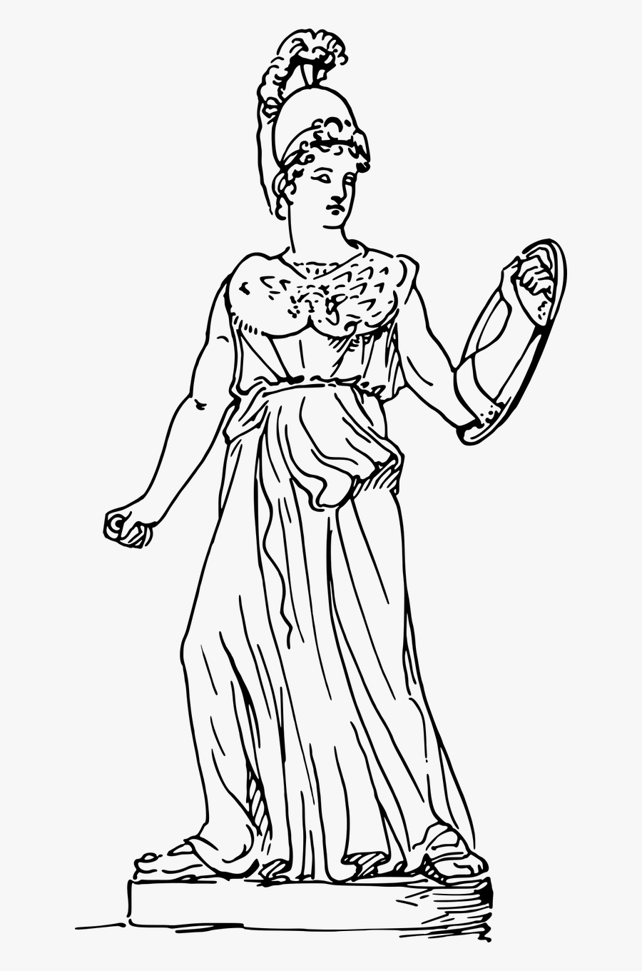 Athena Athene Deity Free Picture Dessin D Athena Free Transparent Clipart Clipartkey