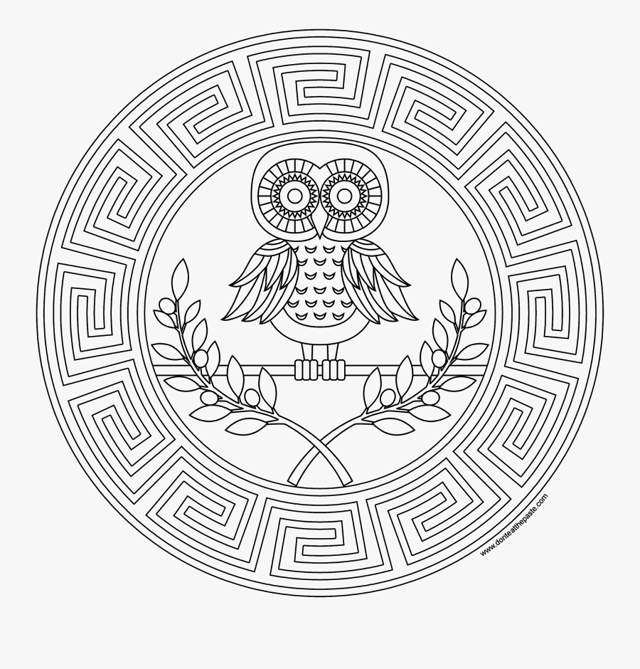 Athena Coloring Page- Available In Jpg And Transparent - Athena Coloring, Transparent Clipart