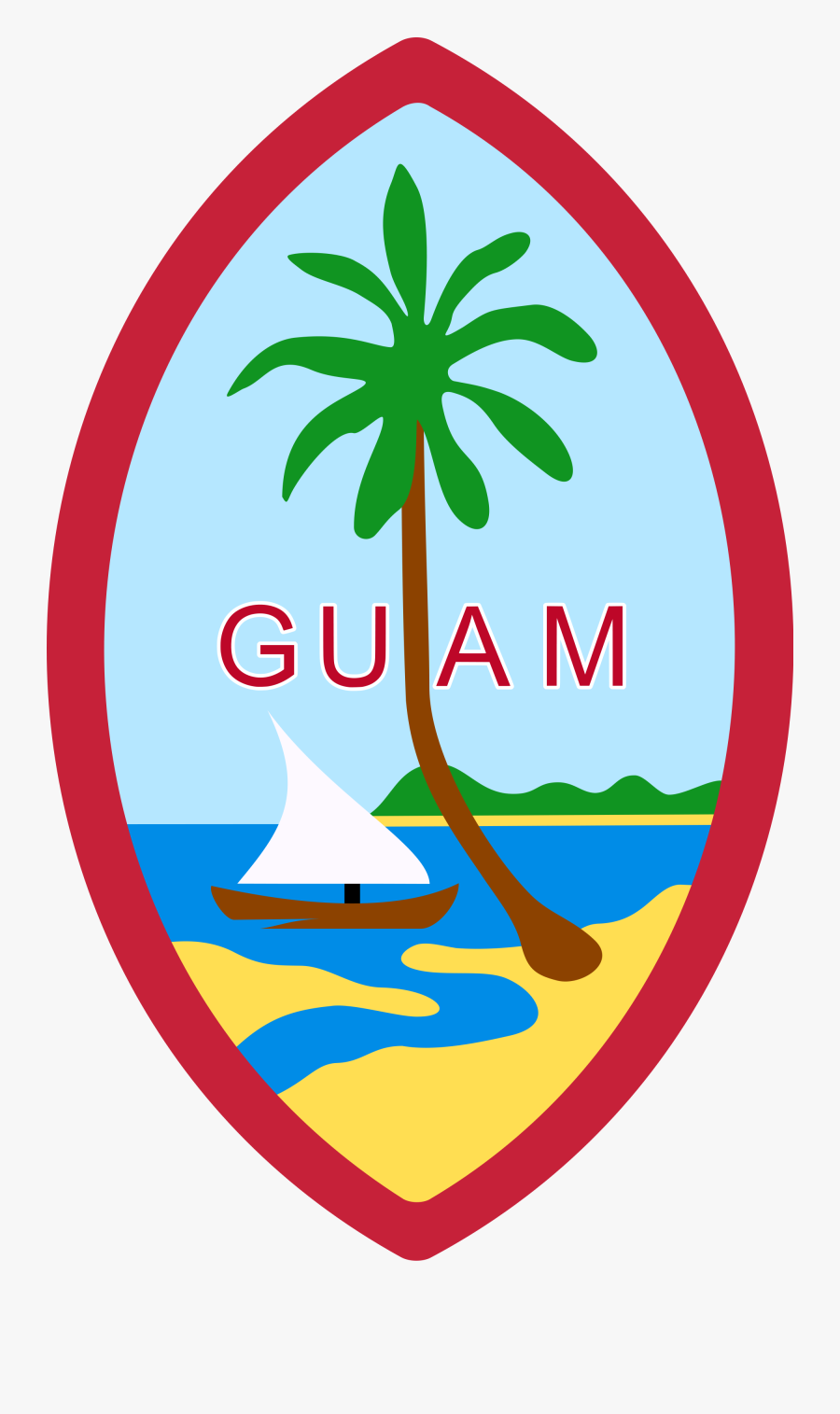 Guam Flag Clipart, Transparent Clipart