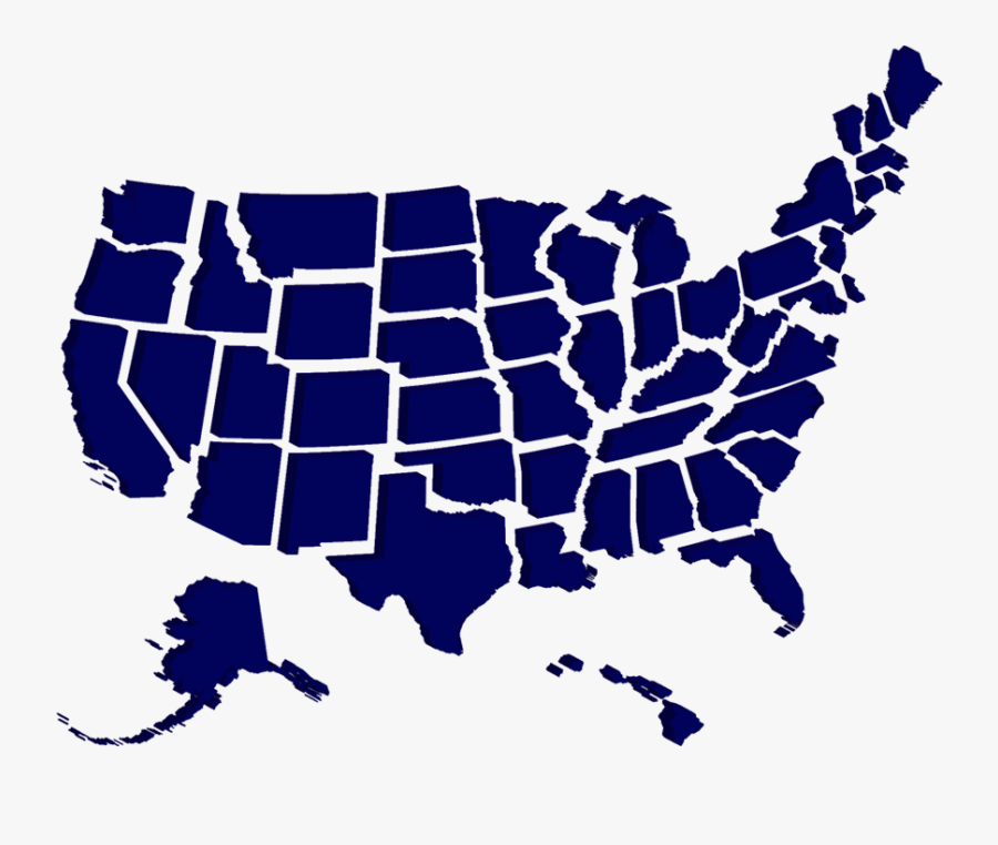 Usa Map Stencil, Transparent Clipart