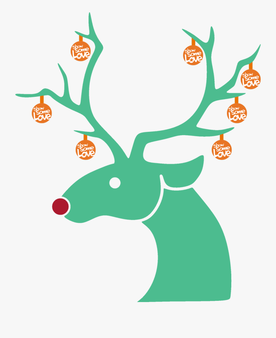 Christmas Clip Art Reindeer, Transparent Clipart