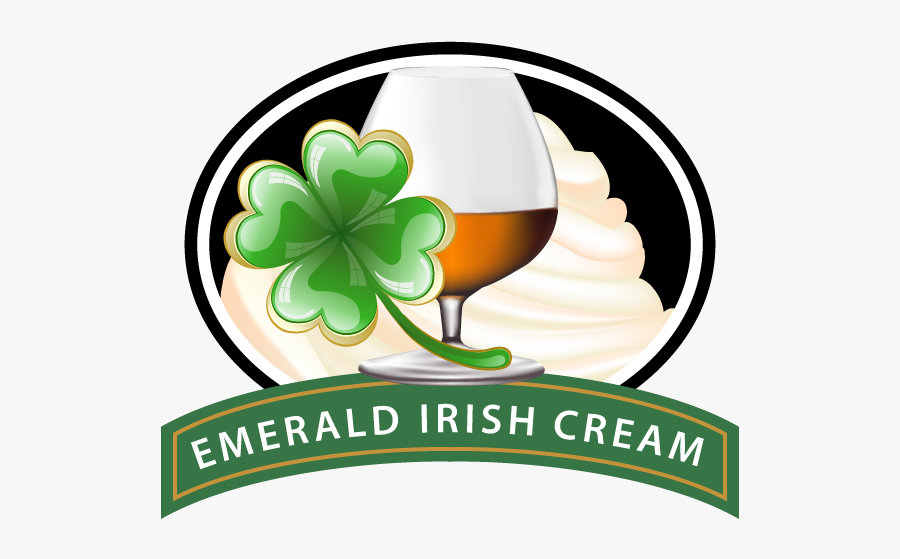 Irish Clipart Illustration - Irish Cream Coffee Label, Transparent Clipart