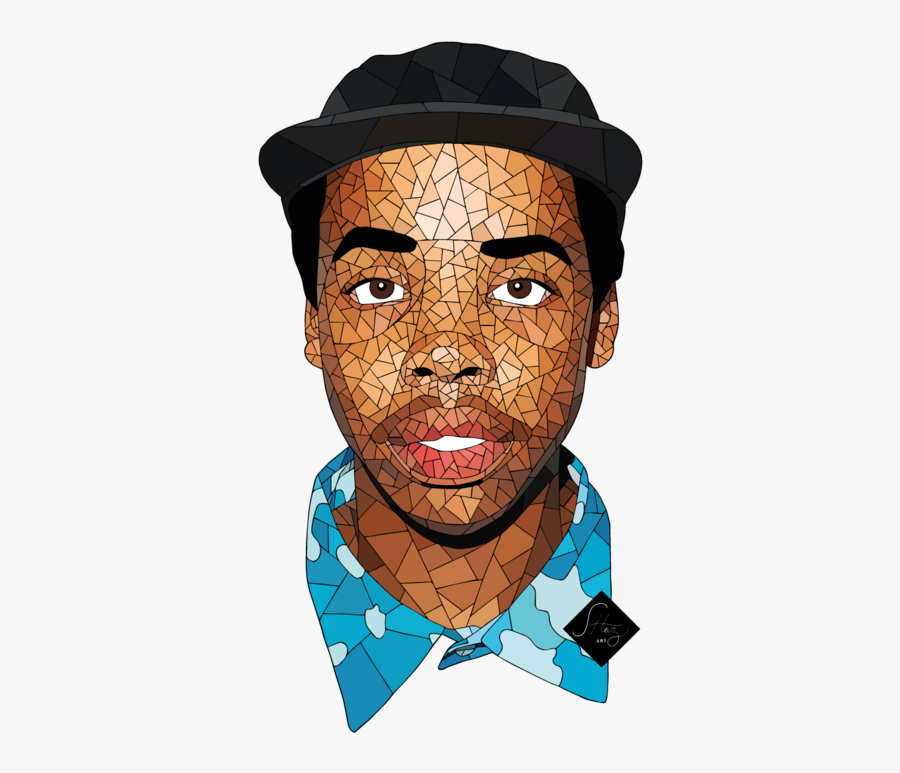 Rapper Vector Pop Art - Earl Sweatshirt Orange Background, Transparent Clipart
