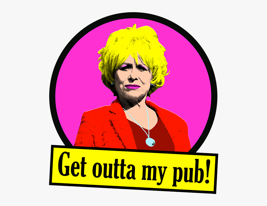 Peggy Mitchell Get Out My Pub, Transparent Clipart