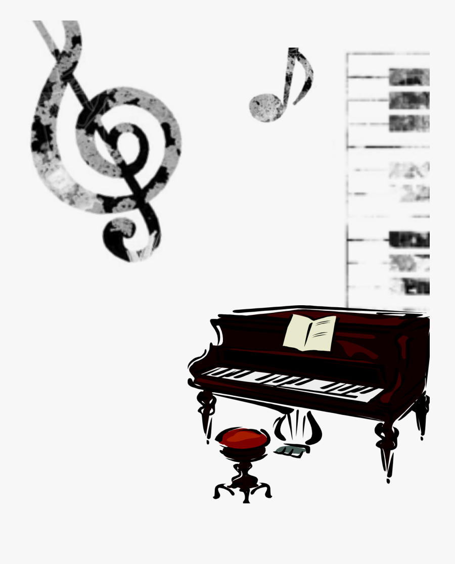 Piano Photography Drawing Musical Keyboard Illustration - Piano, Transparent Clipart