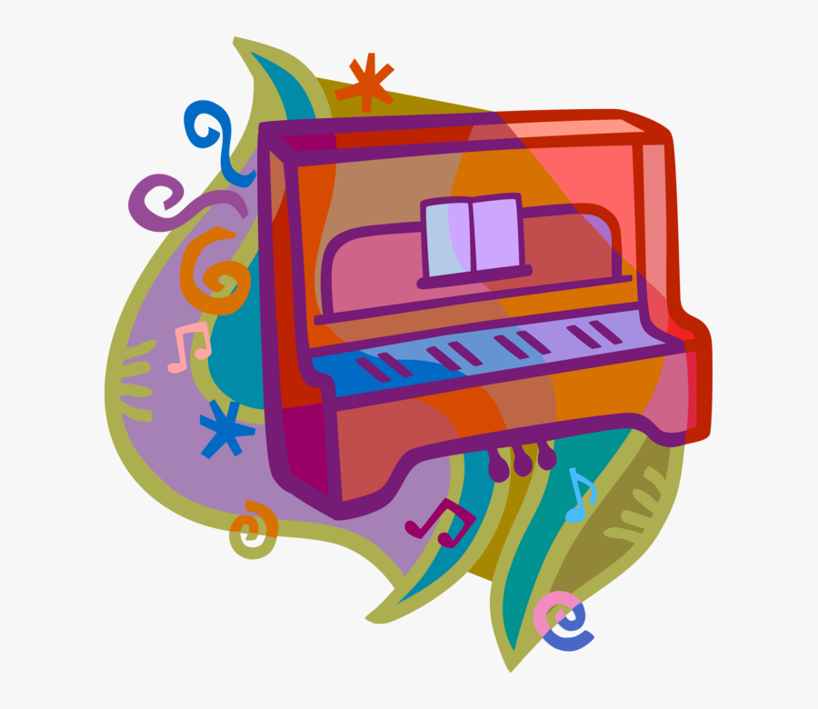 Transparent Piano Vector Png, Transparent Clipart