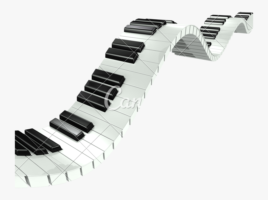 Abstract Piano Keys - Piano Keys Wavy, Transparent Clipart