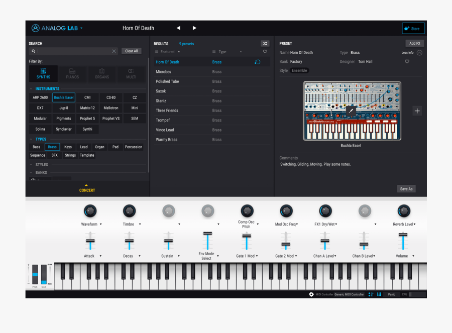 Arturia Analog Lab Lite, Transparent Clipart