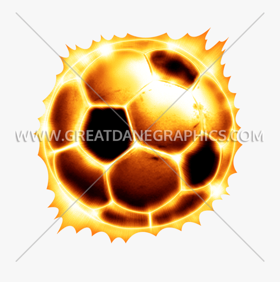 Soccer Ball Fire Production - Fire Soccer Ball Png, Transparent Clipart