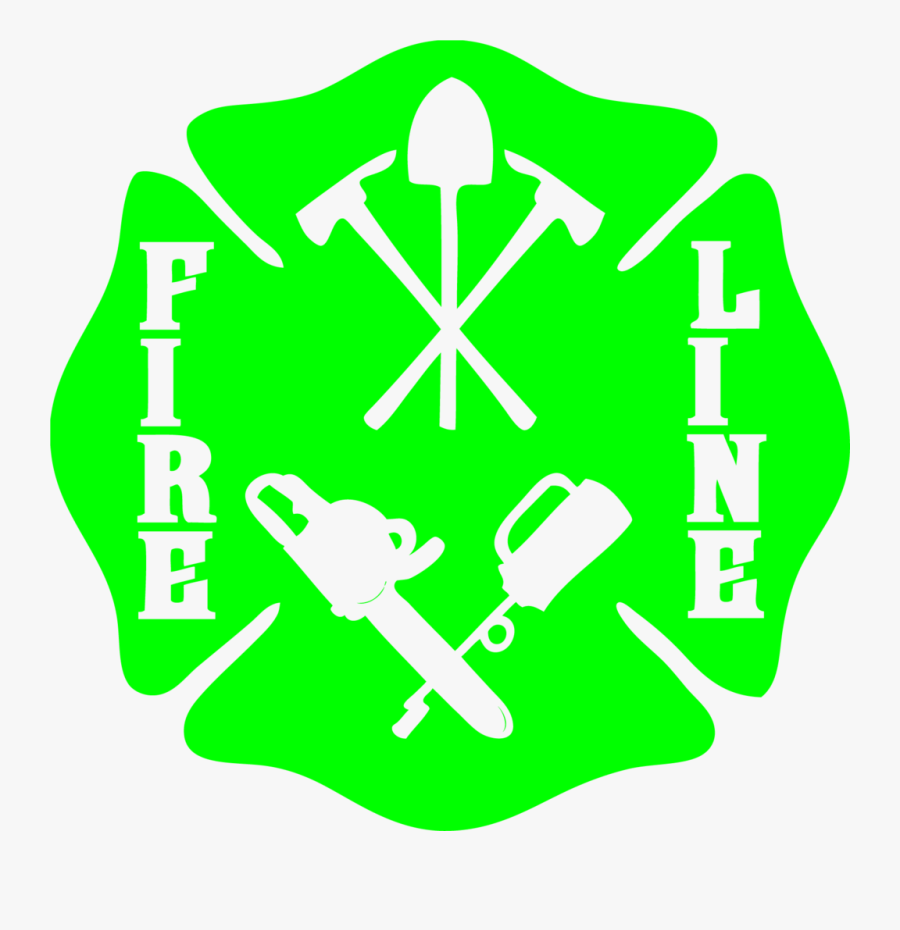 Wildland Firefighter Fire Line Maltese Cross Decal - Wildland Firefighter Decals, Transparent Clipart