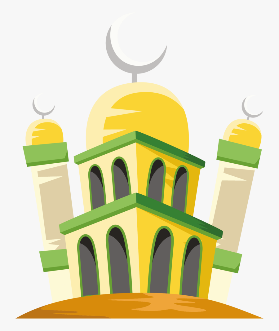 Mosque-vector - Background Islamic Idul Fitri Png, Transparent Clipart