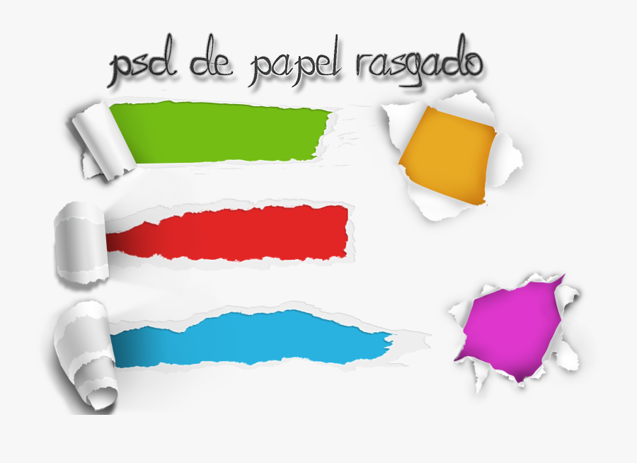 Ripped Paper Psd Download - Peel Off Paper Png, Transparent Clipart