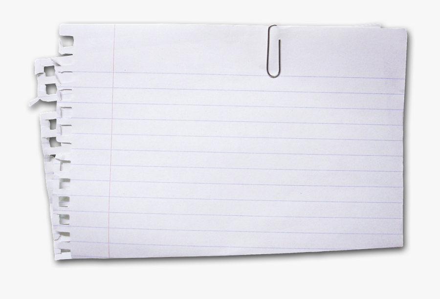 Paper, Folded, Paper Clip, Torn, Lines, To Write, Note - Afbeelding Png Papiermet Paperclip, Transparent Clipart