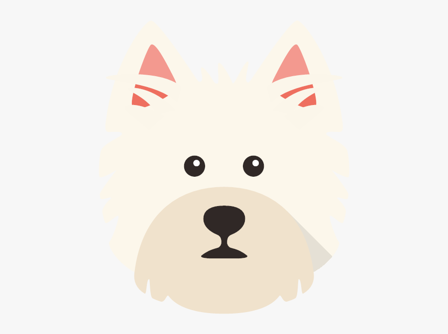 Yappicon - Westie Flat Icon, Transparent Clipart