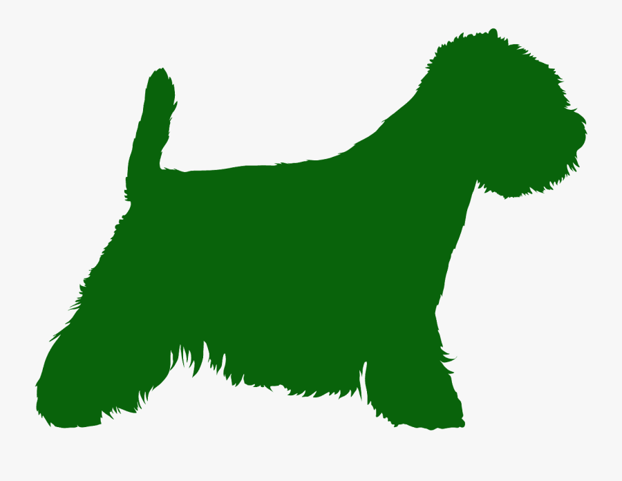 West Highland White Terrier Silhouette, Transparent Clipart