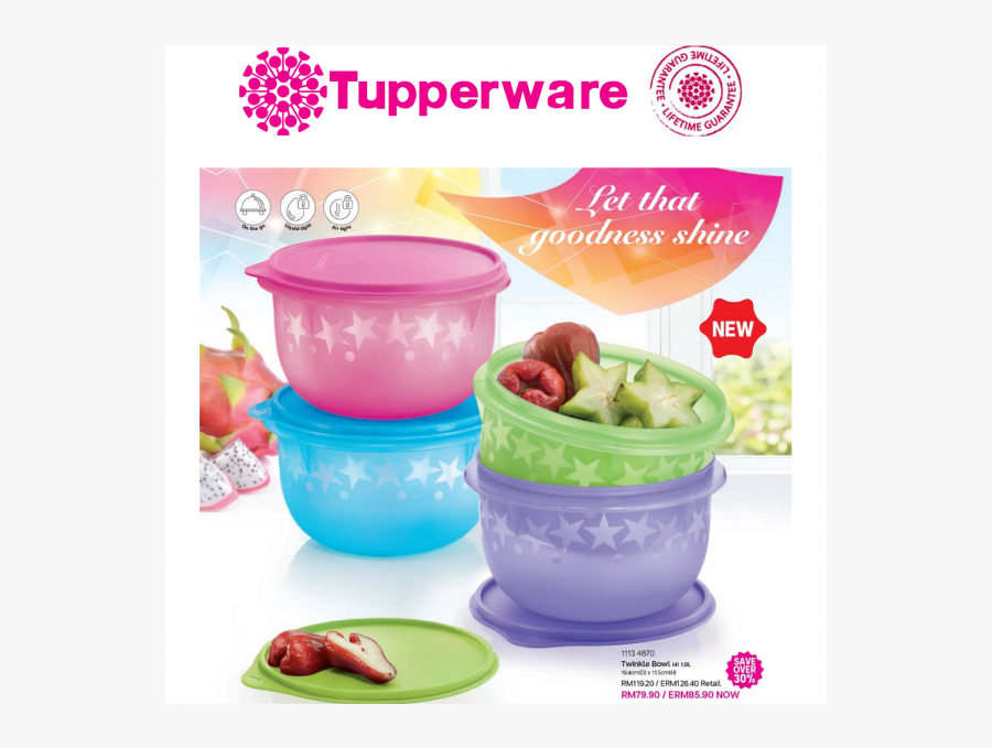 Clip Art Imagens Tupperware - 1.9 L Tupperware Twinkle Bowl, Transparent Clipart