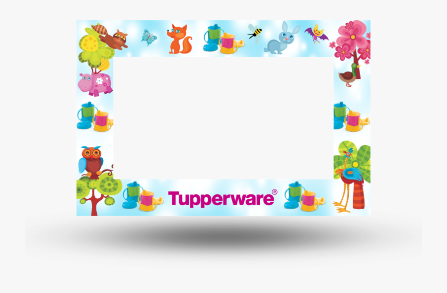 Tupperware Border, Transparent Clipart