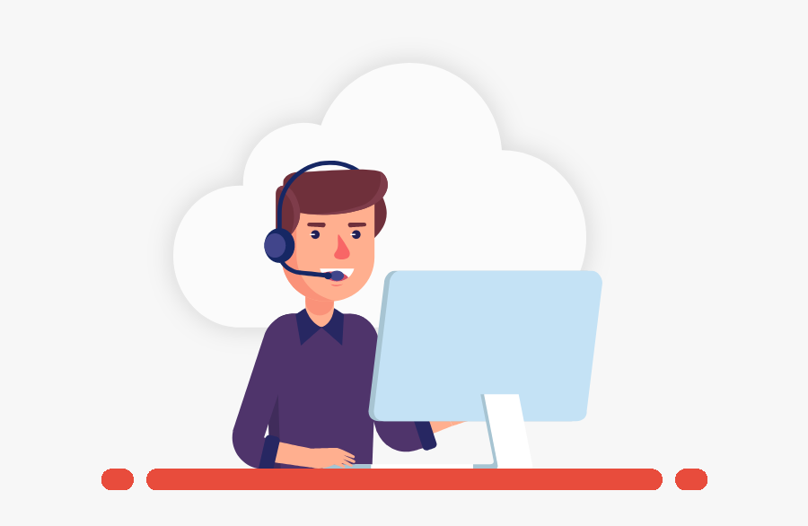 Call Center In Cloud, Transparent Clipart