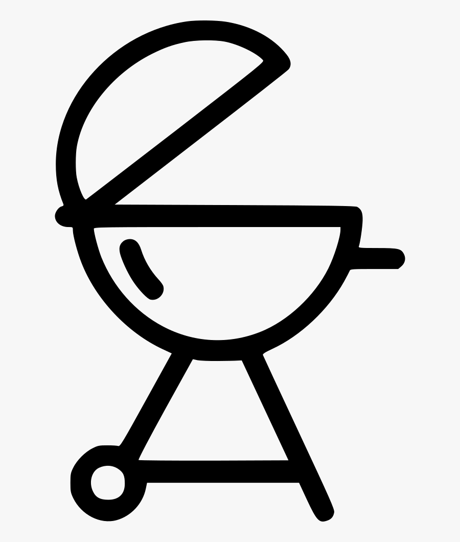 Grill Charcoal Barbecue Bbq - Bbq Clipart Black And White Png, Transparent Clipart