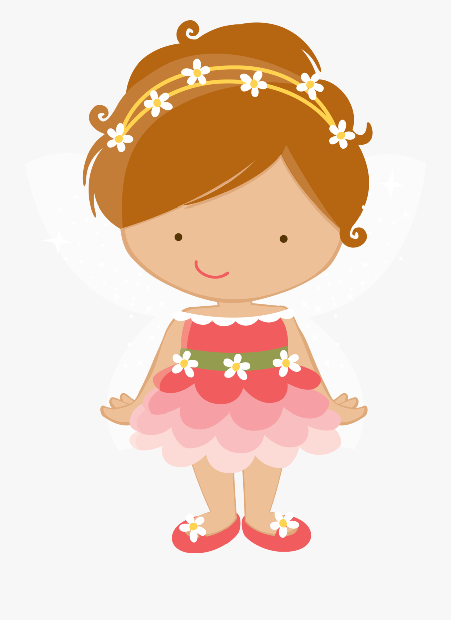 Bonecos Para Slide - Menina Jardim Encantado Png, Transparent Clipart