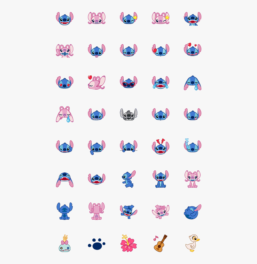スティッチ 絵文字, Transparent Clipart