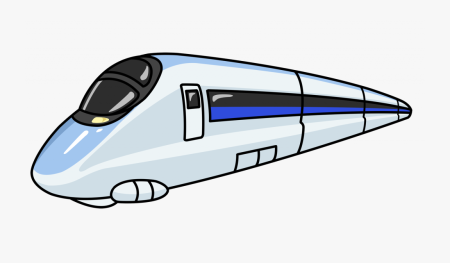 Transparent Toy Train Clipart - High Speed Rail Cartoon, Transparent Clipart