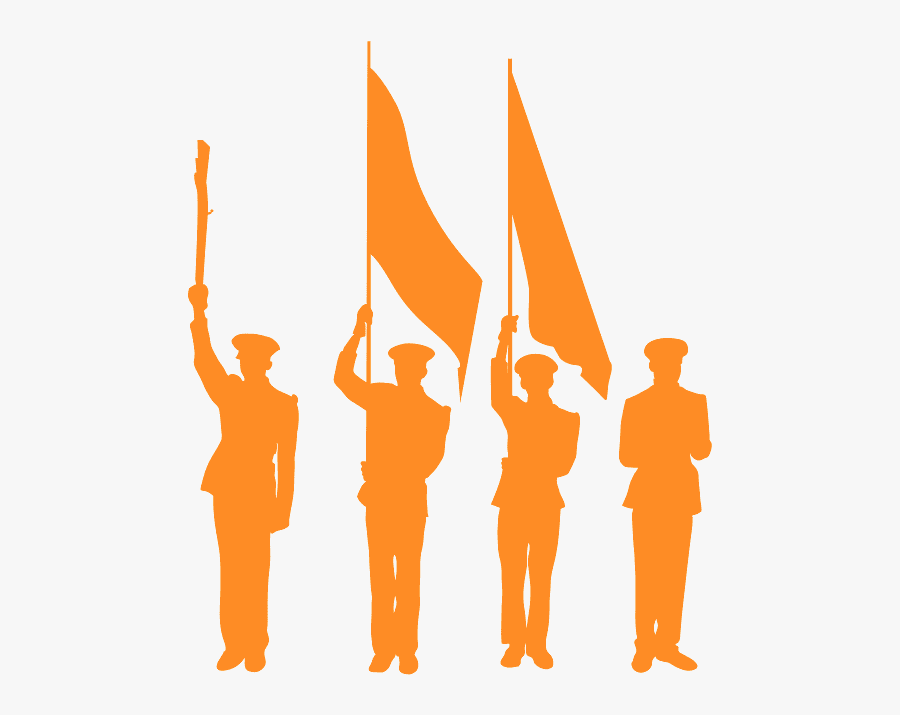 Military Color Guard Clipart, Transparent Clipart