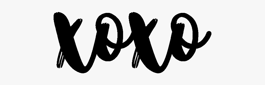 Xoxo Cute Art Cursive - Xoxo In Cursive , Free Transparent Clipart - Clipar...