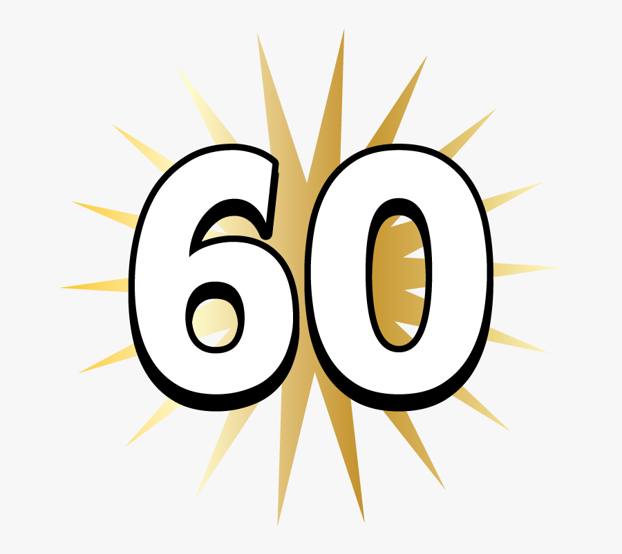 60 Sixtieth Sixty Years Old Happy Birthday Party Getting, Transparent Clipart