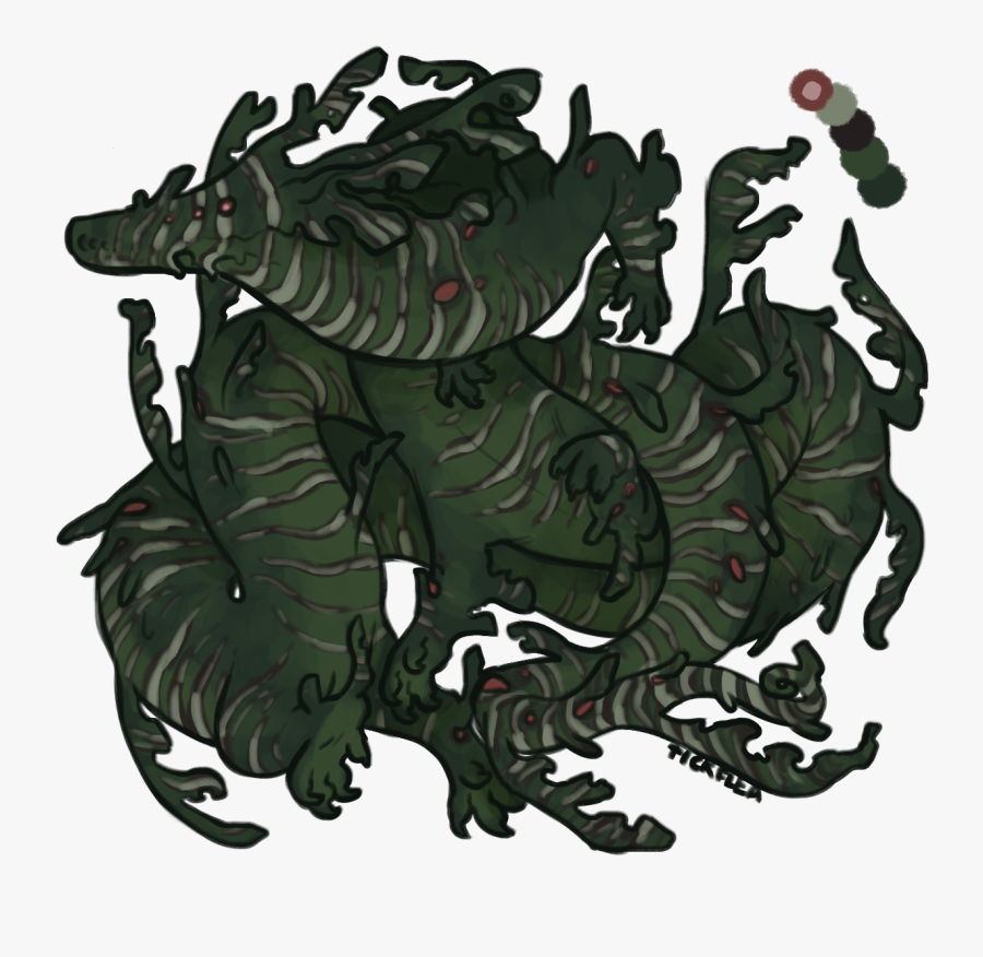 Sea Monster Design, Transparent Clipart