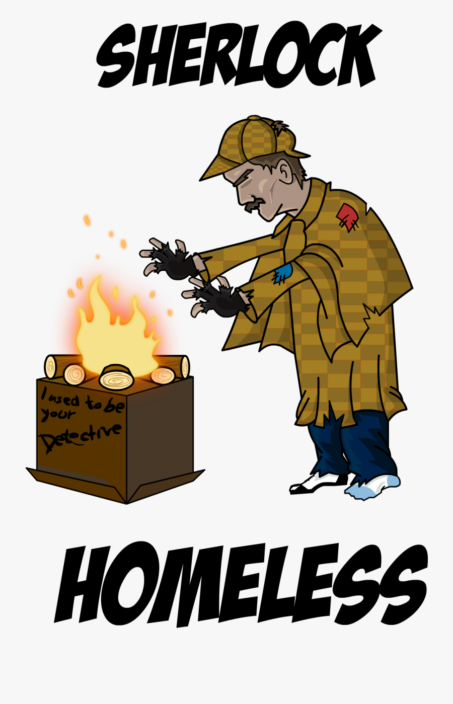 Sherlock Homeless - 4th July Naughty Meme, Transparent Clipart