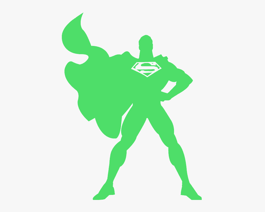 Superman Cartoon, Transparent Clipart