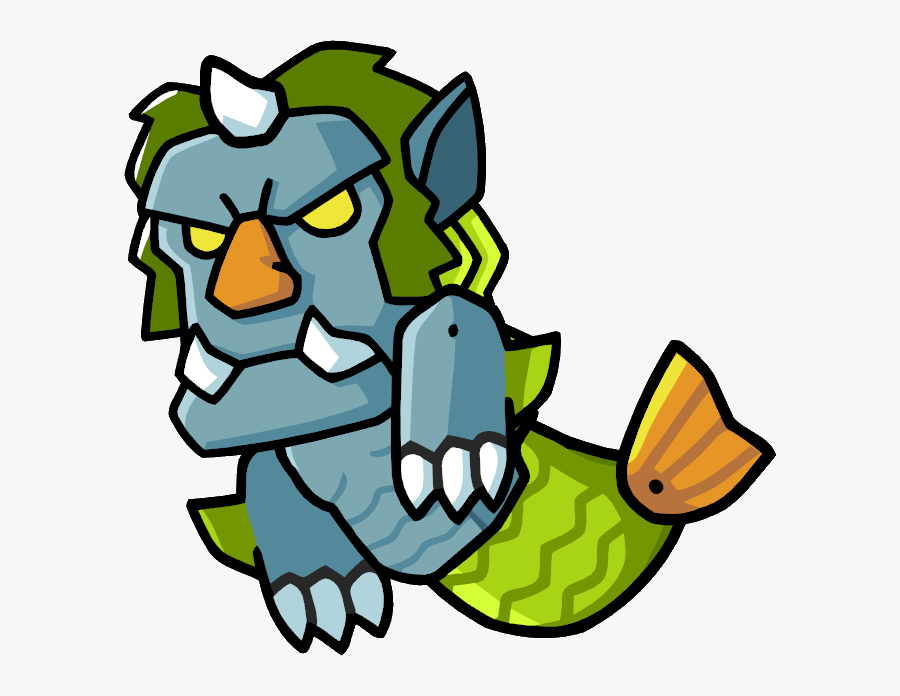 Sea Troll - Cartoon Poseidon Greek God, Transparent Clipart