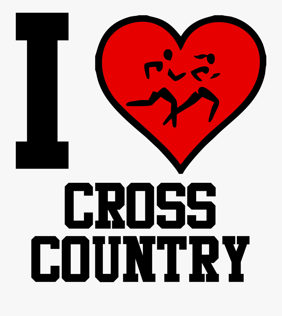 We Love Cross Country, Transparent Clipart