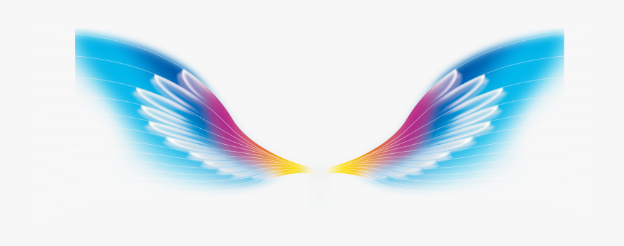 Decoración De Las Alas De Ángel De Color - Alas De Angel De Colores, Transparent Clipart