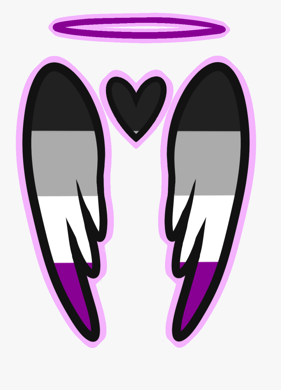 Asexual Angel Wings - Asexual Angel, Transparent Clipart