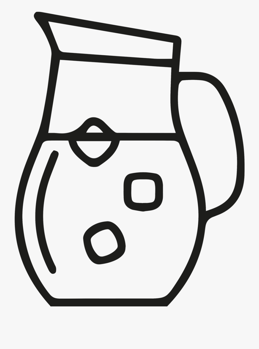 Clip Art Black And White Jug, Transparent Clipart