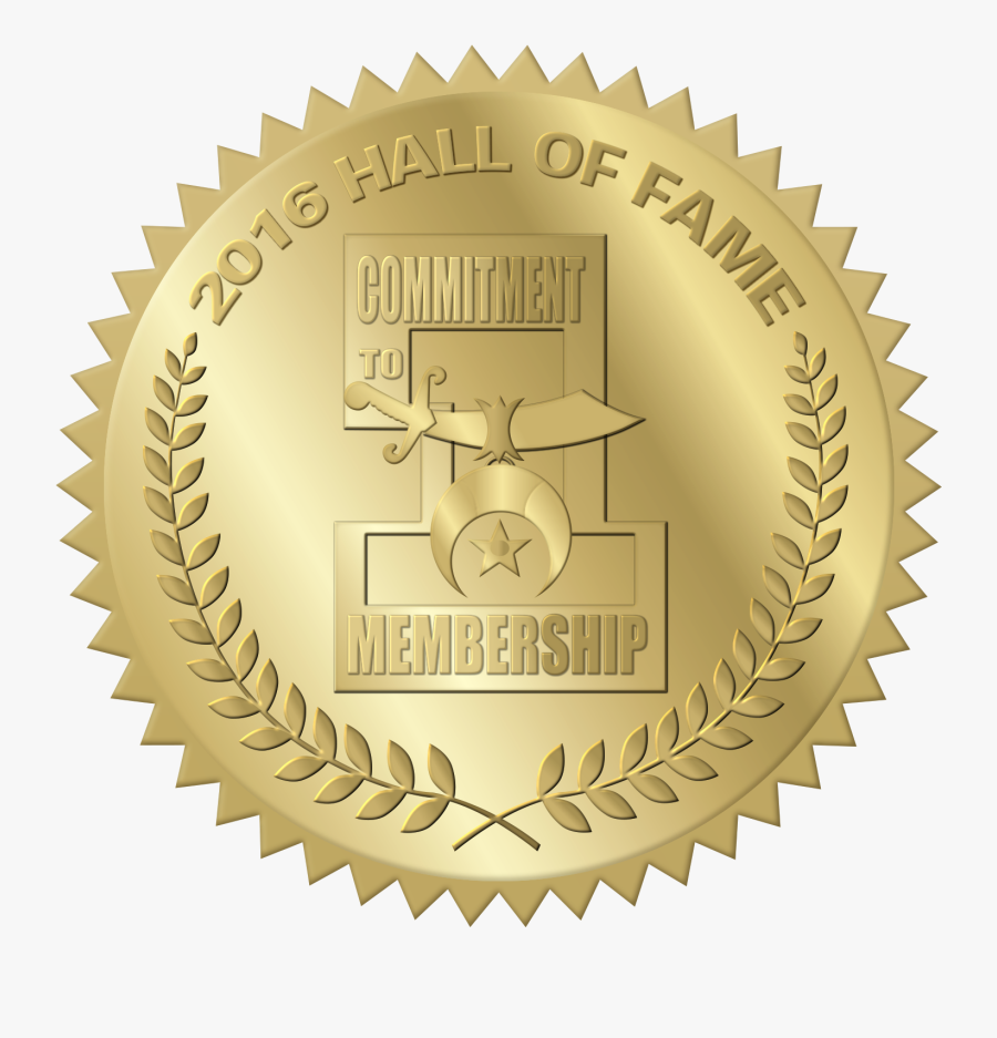 2016 Membership Hall Of Fame - Notarial Seal No 9, Transparent Clipart