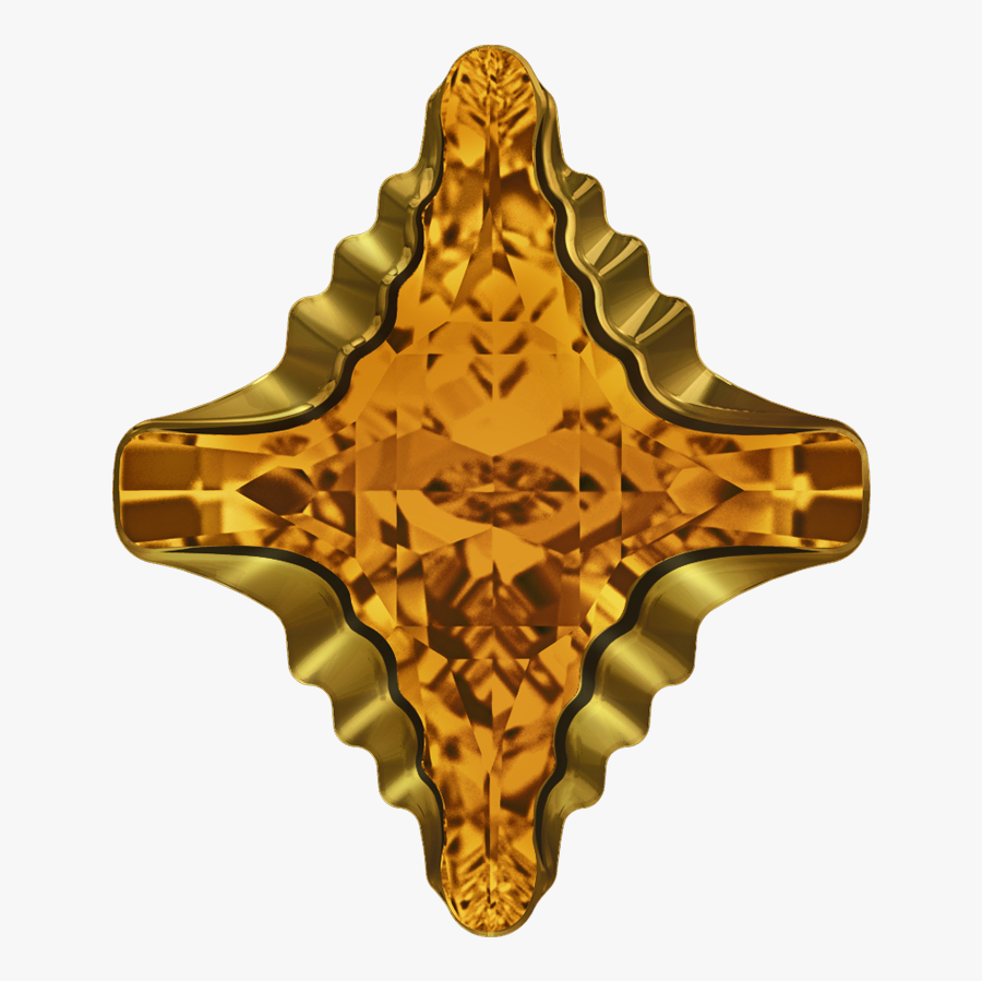 Swarovski 4927 Rhombus Tribe Fancy Stone 14x12mm Topaz - Illustration, Transparent Clipart