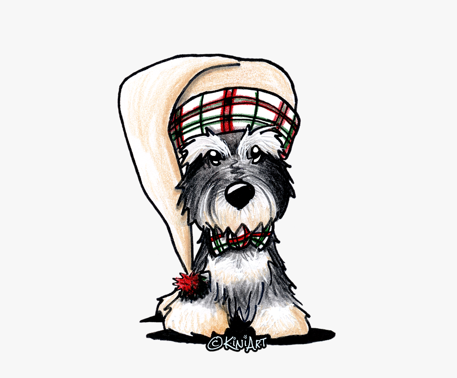 Cute Schnauzer Drawing, Transparent Clipart