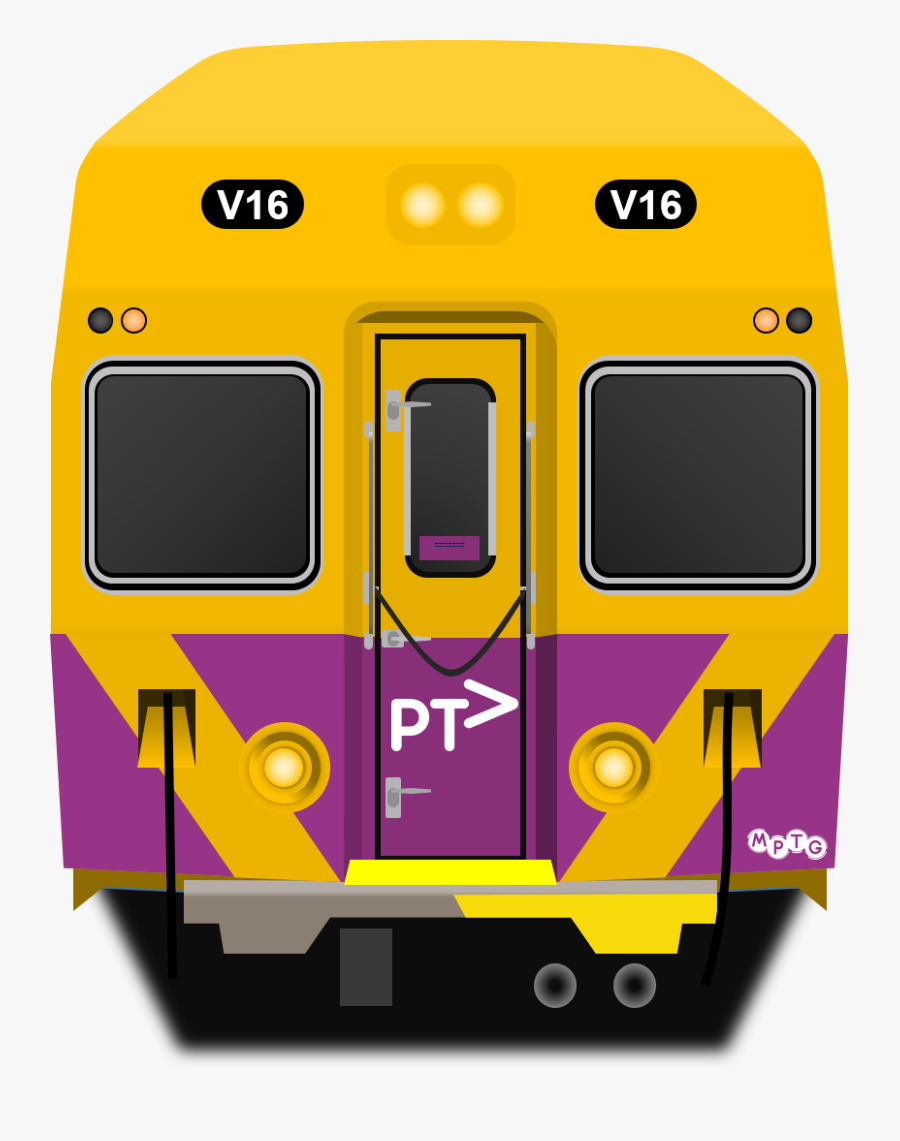 Sydney Trains V Set In The Purple Ptv Livery Front - Sydney Trains V Set, Transparent Clipart