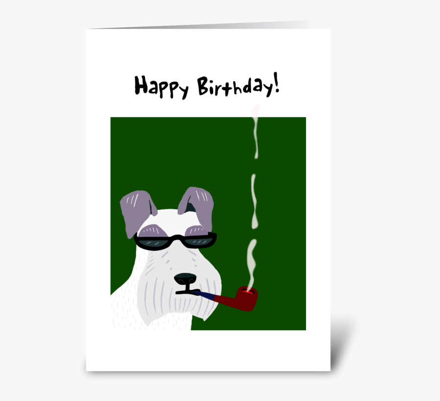 Schnauzer Birthday Card Greeting Card - Cartoon, Transparent Clipart