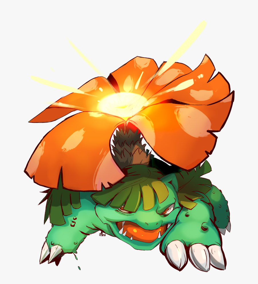 Venusaur Used Solar Beam By Zeighous - Cartoon, Transparent Clipart