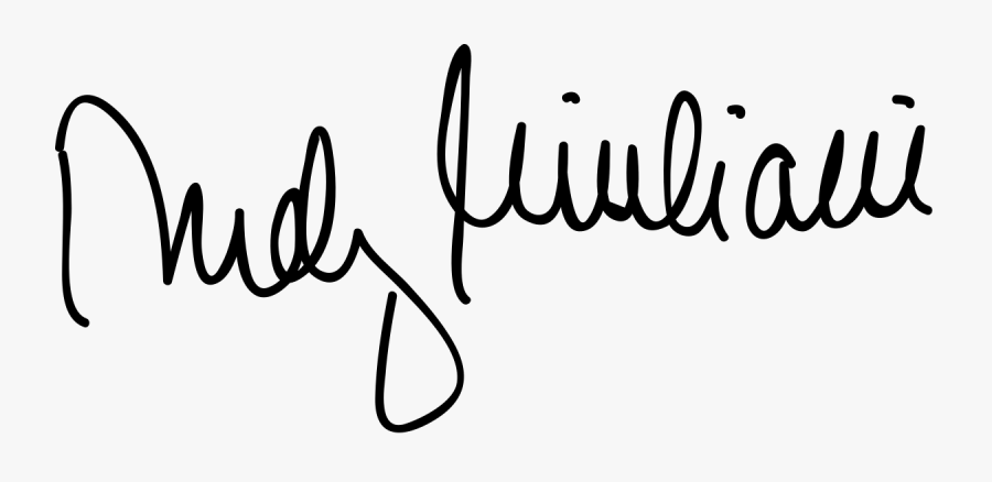 Rudy Giuliani Signature, Transparent Clipart