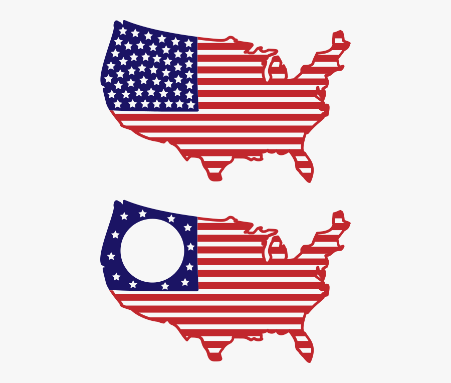 United States Map Monogram Frames, Transparent Clipart