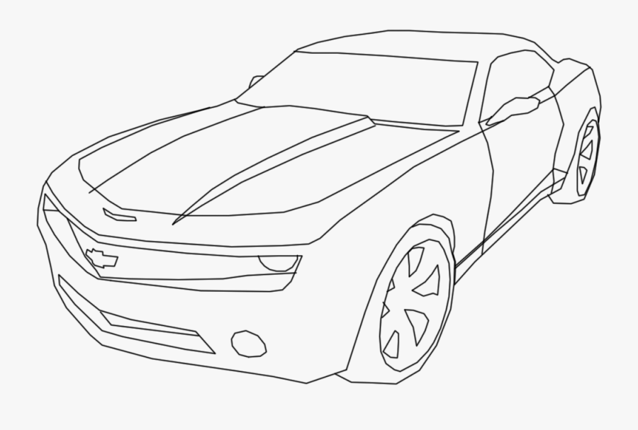 Camaro Coloring Pages Racing Car Chevy Camaro Cool - Draw A Camaro, Transparent Clipart