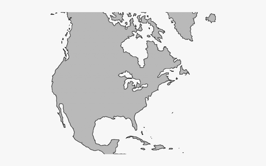 Map Of The Usa Clipart Grey - Technate Of North America, Transparent Clipart